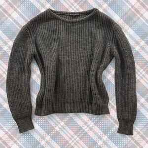 Brandy Melville Charcoal Crew Neck Sweater